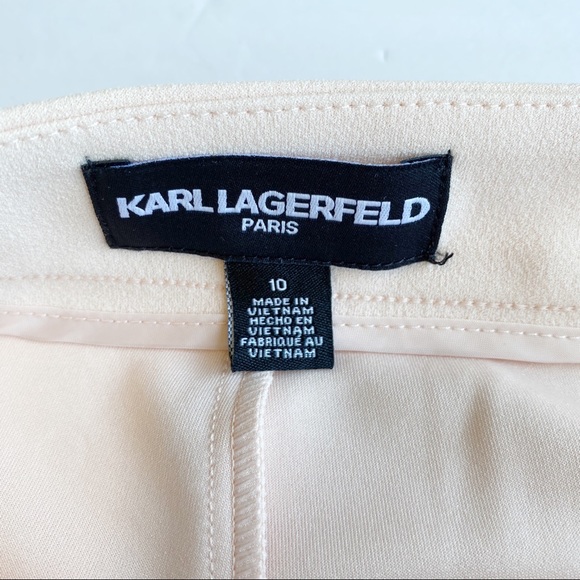 Karl Lagerfeld Slim Fit Ankle Pants Pink 10 - Picture 4 of 8